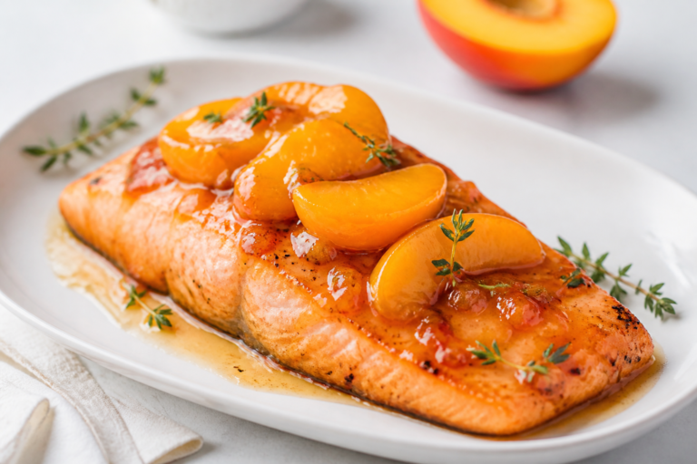 Peach Honey Salmon – Sweet, Tangy, and Perfect for Weeknights