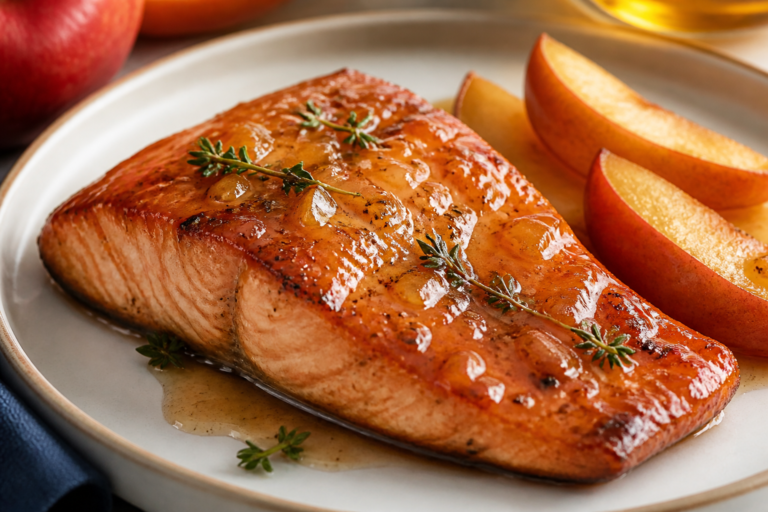 Apple Cider Glazed Salmon – Sweet, Tangy, and Weeknight-Friendly