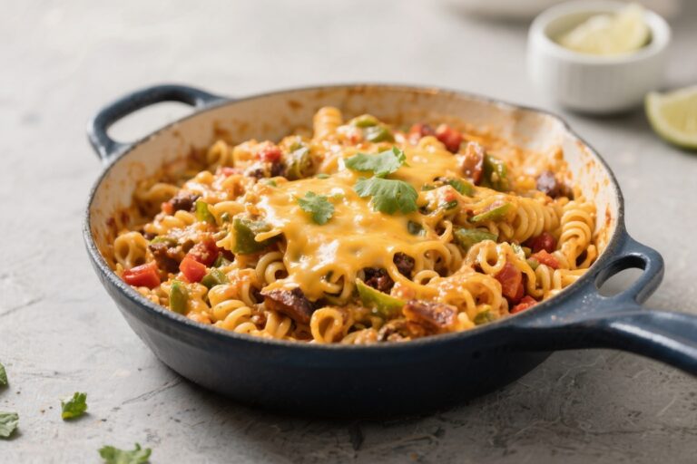 One-Pot Cheesy Taco Pasta (Crowd Favorite) – Fast, Comforting, and Packed With Flavor