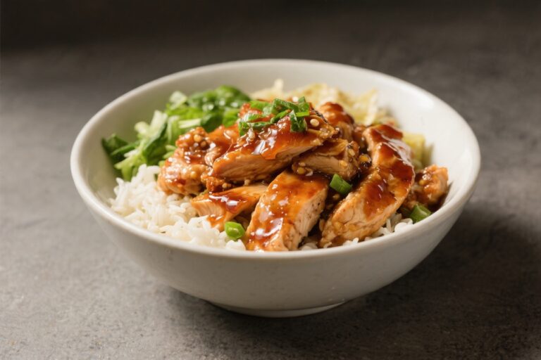 Sticky Honey Soy Chicken Bowls – Sweet, Savory, and Weeknight-Friendly