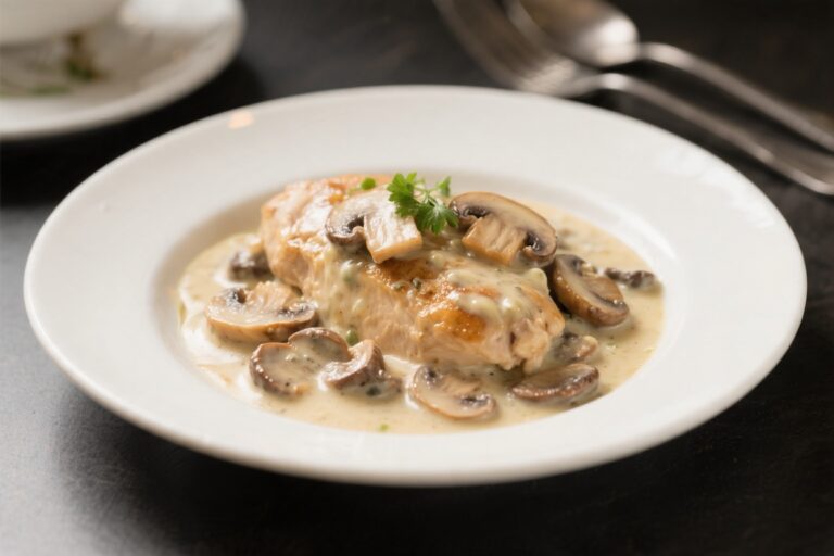 Creamy Mushroom Chicken – A Cozy, Flavor-Packed Dinner