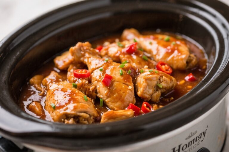 Crockpot Honey Sriracha Chicken – Sweet, Spicy, and Effortless