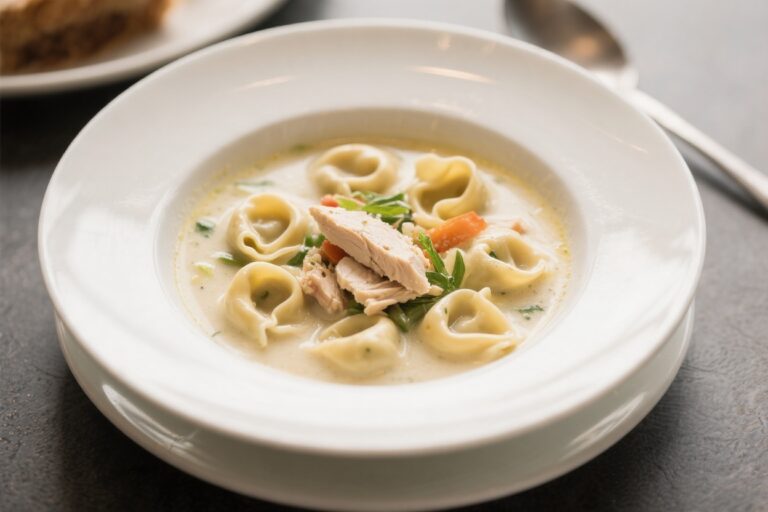 Creamy Chicken Tortellini Soup – Cozy, Comforting, and Easy