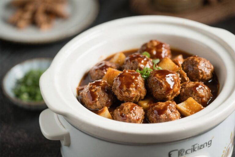 Crockpot Teriyaki Turkey Meatballs – Easy, Saucy, and Weeknight-Friendly
