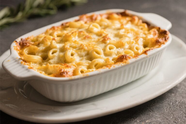 Mac and Cheese Casserole – Cozy, Golden, and Extra Cheesy