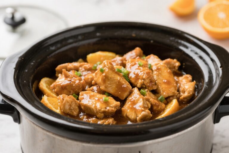 Healthy Slow Cooker Orange Chicken – Bright, Zesty, and Easy