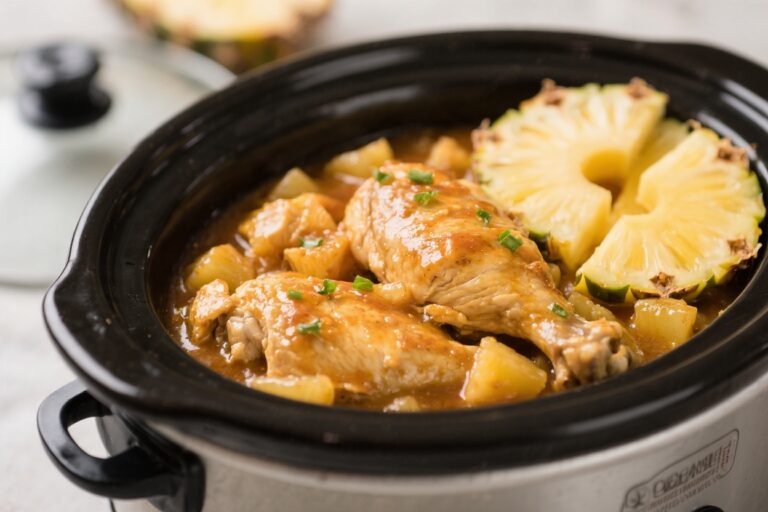 Crockpot Pineapple Chicken – Sweet, Savory, and Effortless