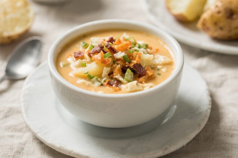 Loaded Baked Potato Soup – Cozy, Creamy, and Comforting