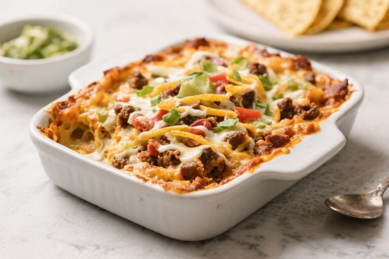 Loaded Taco Casserole – A Crowd-Pleasing Weeknight Favorite
