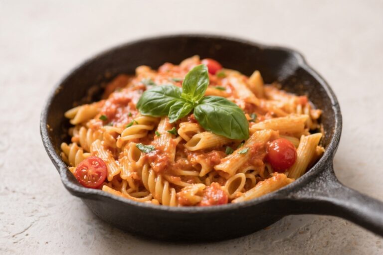 One-Pot Creamy Tomato Basil Pasta – Simple, Cozy, and Full of Flavor