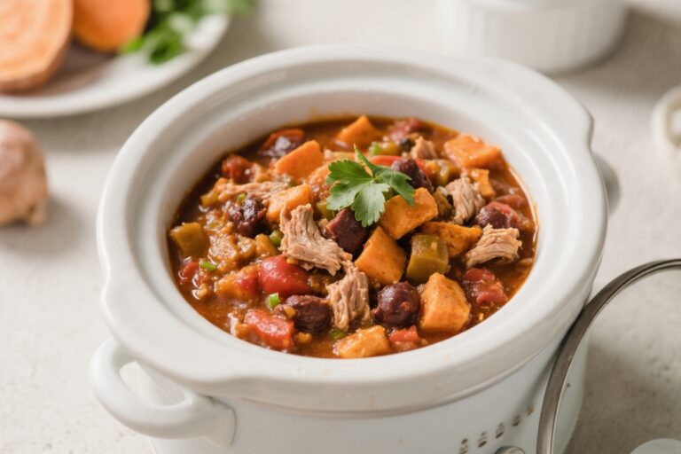 Healthy Slow Cooker Sweet Potato Turkey Chili – Cozy, Flavorful, and Easy