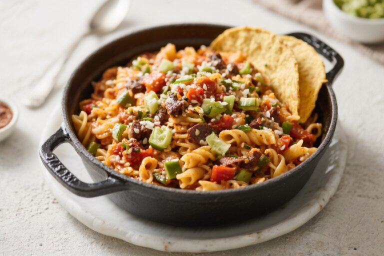 One Pot Healthy Taco Pasta – A Fast, Flavor-Packed Weeknight Dinner
