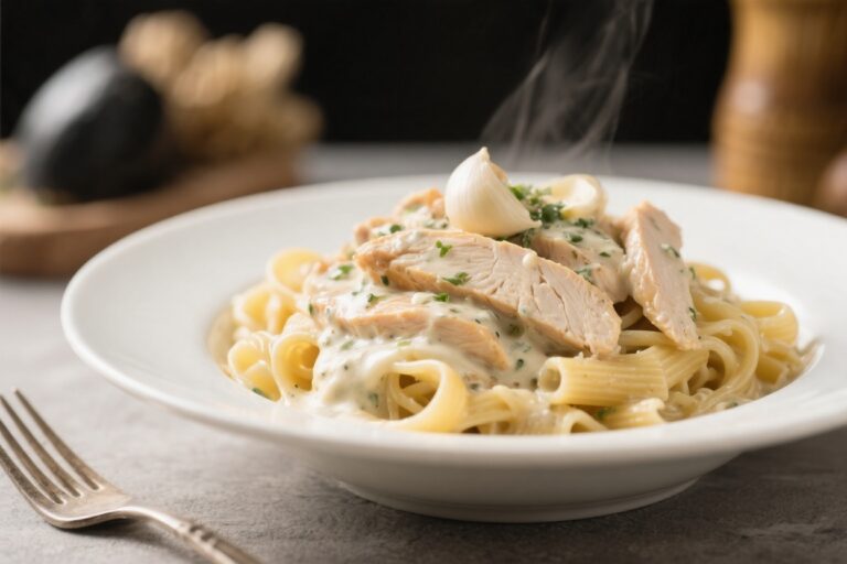 Creamy Garlic Chicken Protein Pasta – Comforting, Satisfying, and High-Protein