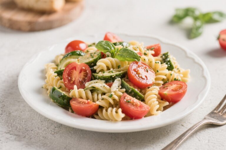High Protein Caprese Pasta Salad – Fresh, Satisfying, and Meal-Prep Friendly