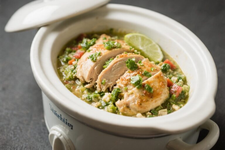 Crockpot Salsa Verde Chicken – Easy, Flavorful, and Weeknight-Friendly