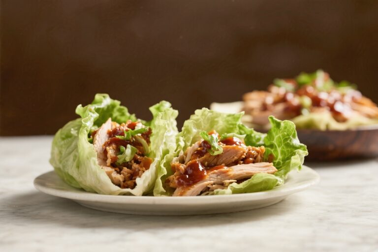 Slow Cooker BBQ Turkey Lettuce Wraps – Easy, Light, and Packed With Flavor