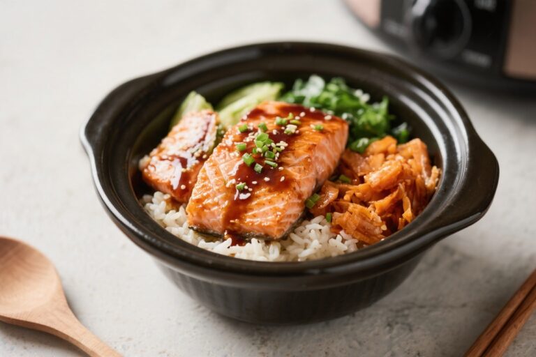 Crockpot Teriyaki Salmon Bowls – Easy, Flavorful Weeknight Dinner