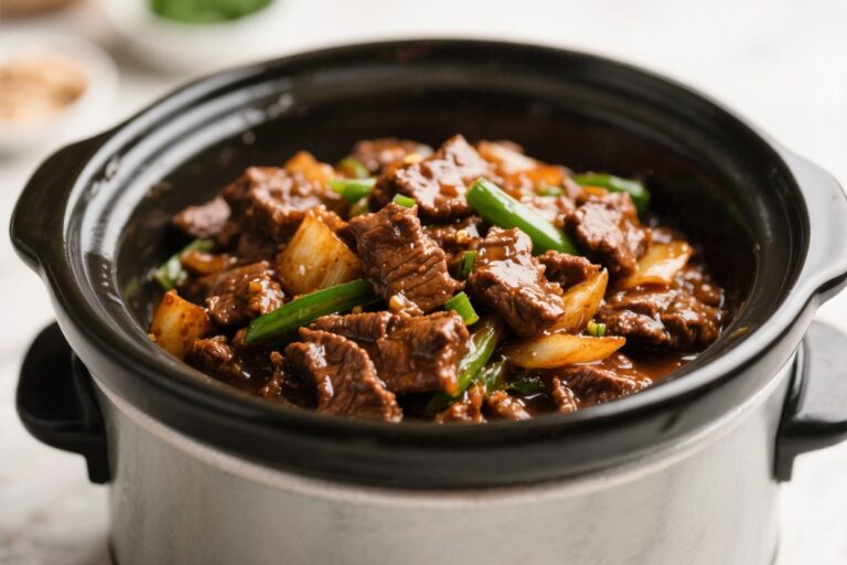 Healthy Slow Cooker Mongolian Beef – Tender, Flavorful, and Easy