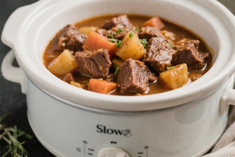 Slow Cooker Beef Stew – Cozy, Hearty, and Hands-Off