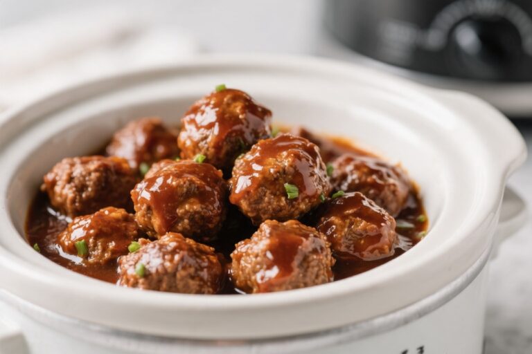 Crockpot BBQ Meatballs – Easy, Saucy, Crowd-Pleasing Comfort Food