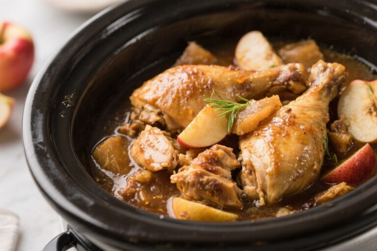 Crockpot Apple Cider Chicken – Cozy, Sweet-Savory Comfort