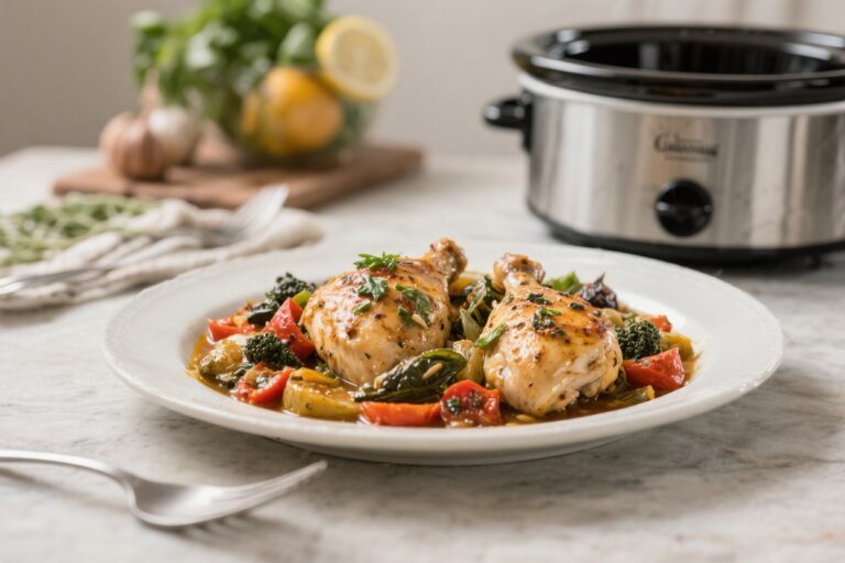 Healthy Slow Cooker Tuscan Chicken – Creamy, Comforting, and Light