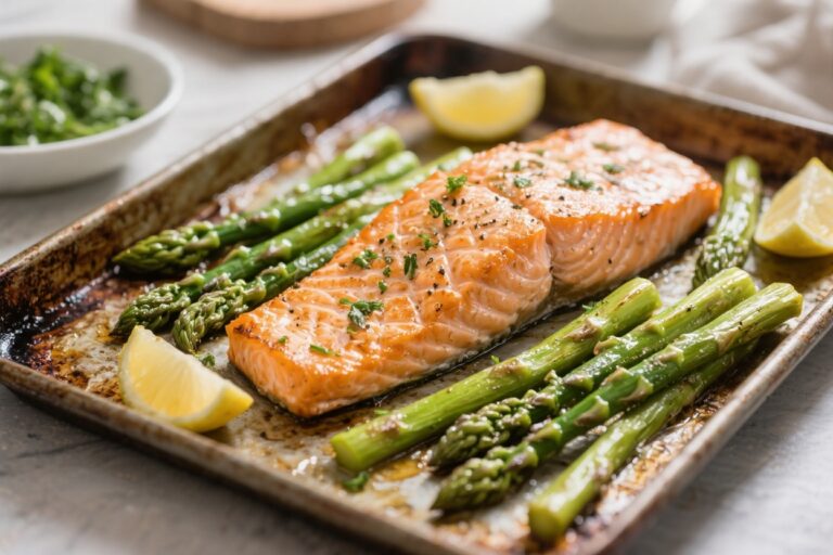 Sheet Pan Salmon & Asparagus – A Fast, Flavorful Weeknight Dinner