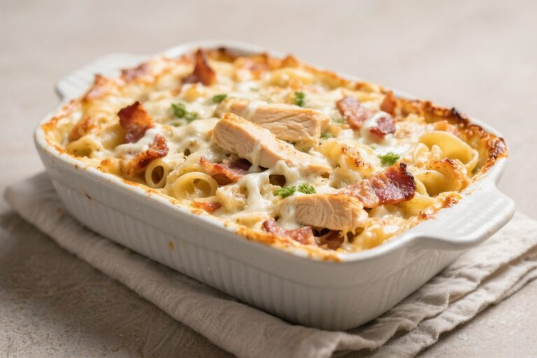 Chicken Bacon Ranch Pasta Bake – A Cozy Weeknight Favorite