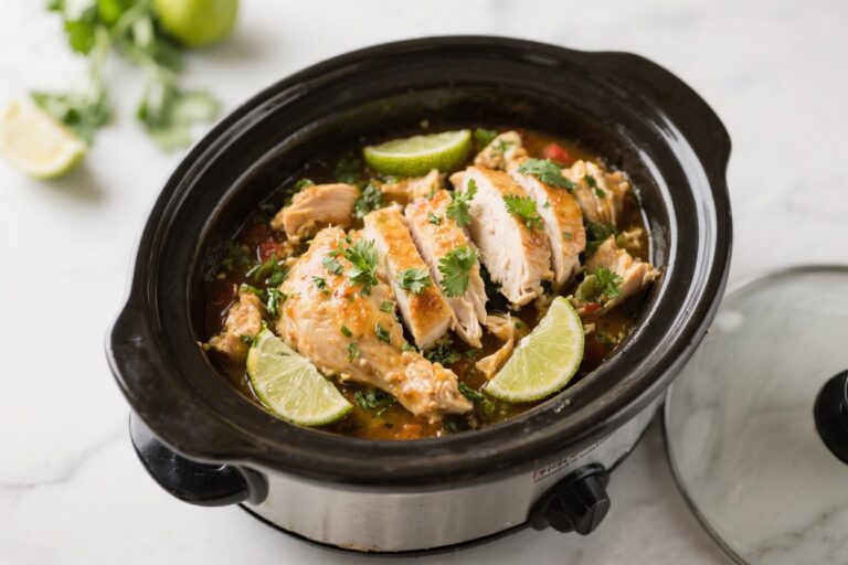 Crockpot Cilantro Lime Chicken – Bright, Zesty, and Effortless