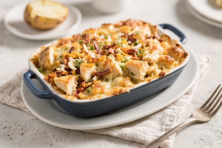 Loaded Baked Potato Chicken Casserole – Comfort Food, All in One Pan