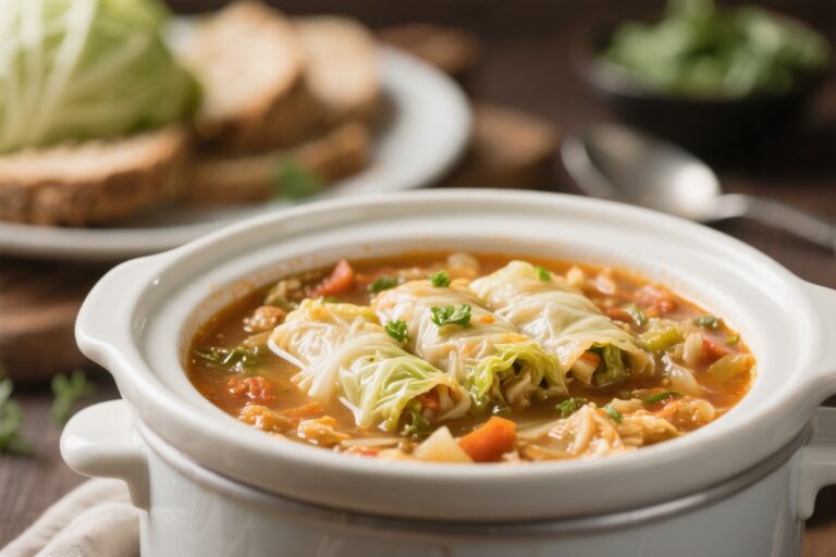 Slow Cooker Cabbage Roll Soup – Cozy, Comforting, and Easy
