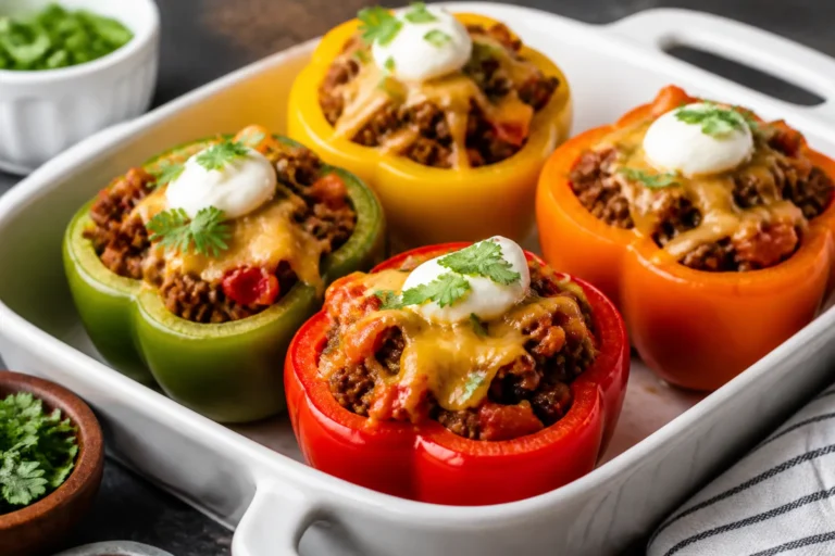 Healthy Low Carb Taco Stuffed Peppers – Big Flavor, Simple and Satisfying