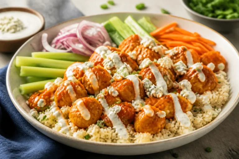 Buffalo Chicken Cauliflower Rice Bowls – Bold Flavor, Light and Satisfying