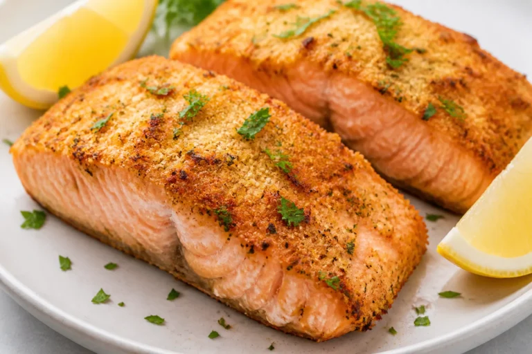 Air Fryer Parmesan Crusted Salmon – Crispy, Flavorful, and Fast