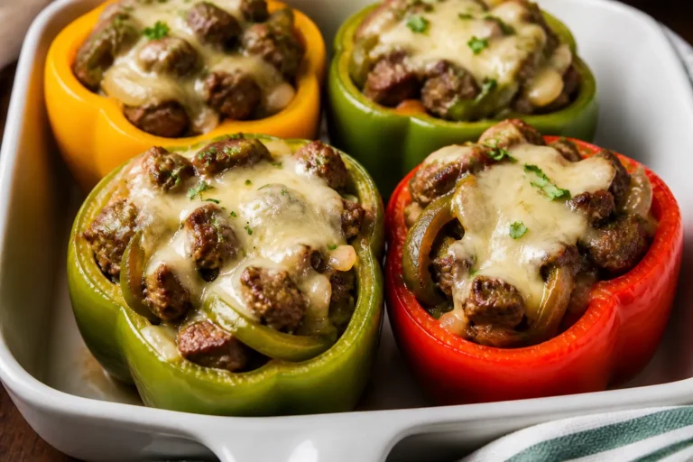 Healthy Philly Cheesesteak Stuffed Peppers – A Lighter Take on a Classic Favorite