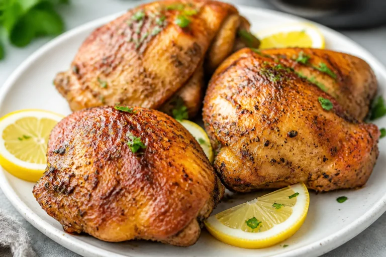 Air Fryer Lemon Pepper Chicken Thighs – Crispy, Zesty, and Fast