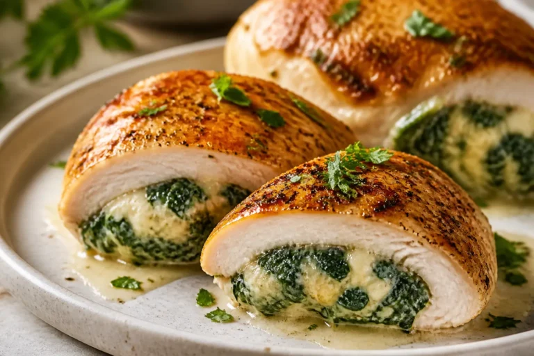 Creamy Spinach Stuffed Chicken – A Comforting, Crowd-Pleasing Dinner