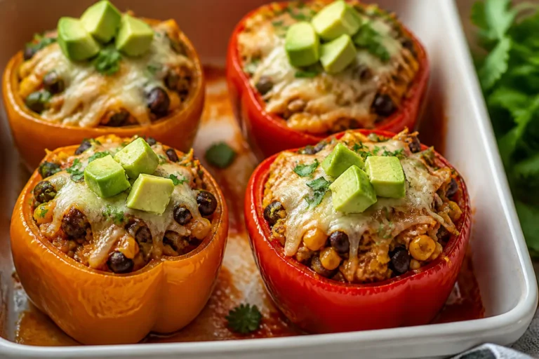 Healthy Chicken Enchilada Stuffed Peppers – A Flavorful, Lighter Dinner