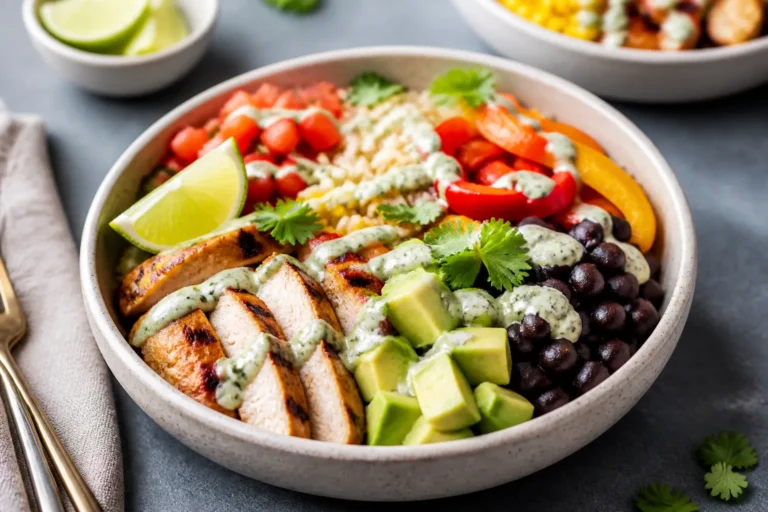 Healthy Chicken Burrito Bowls – Fresh, Flavorful, and Easy