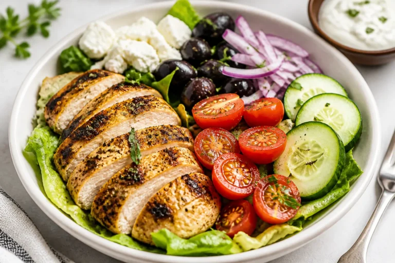 Low Carb Greek Chicken Bowls – Fresh, Flavorful, and Satisfying
