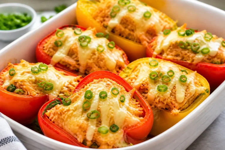 Low Carb Buffalo Chicken Stuffed Peppers – Spicy, Satisfying, and Simple