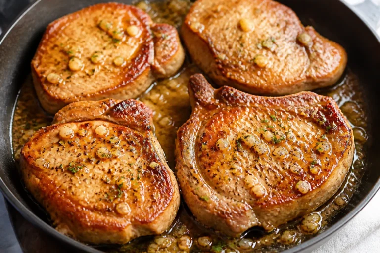 One Pan Garlic Butter Pork Chops – Fast, Flavorful, and Weeknight-Friendly