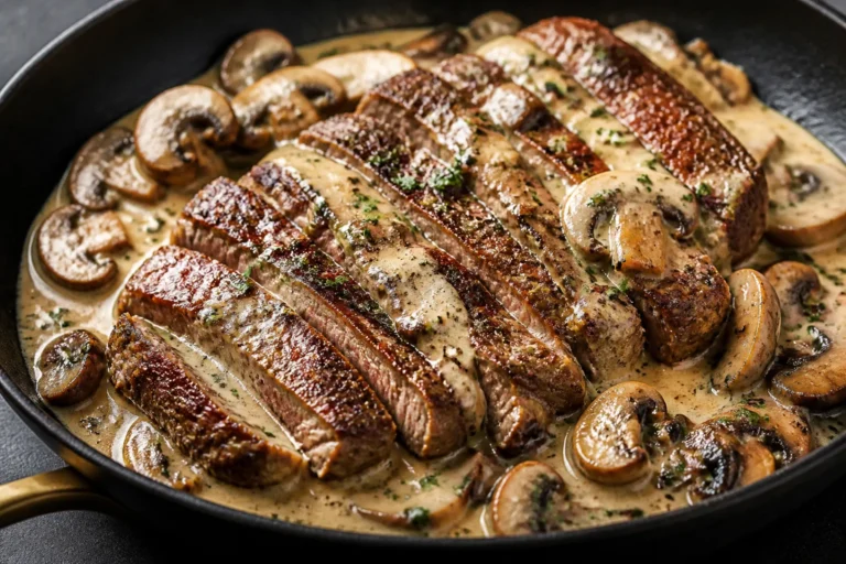 Creamy Low Carb Garlic Butter Steak and Mushrooms – A Comforting, Weeknight-Friendly Skillet