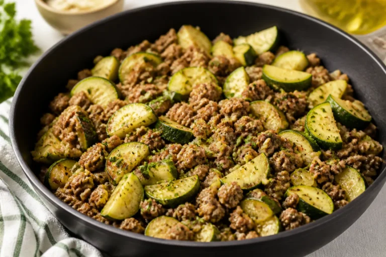 Healthy Ground Beef and Zucchini Skillet – A Quick, Satisfying Weeknight Dinner
