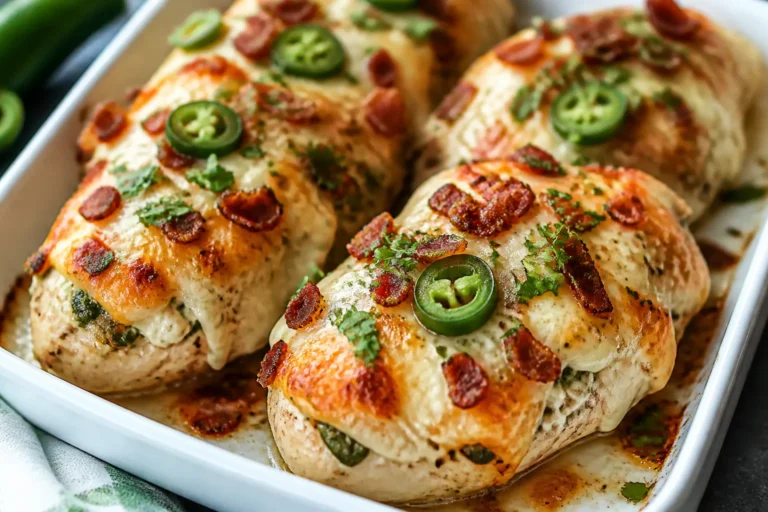 Low Carb Jalapeño Popper Chicken – Creamy, Cheesy, and Satisfying