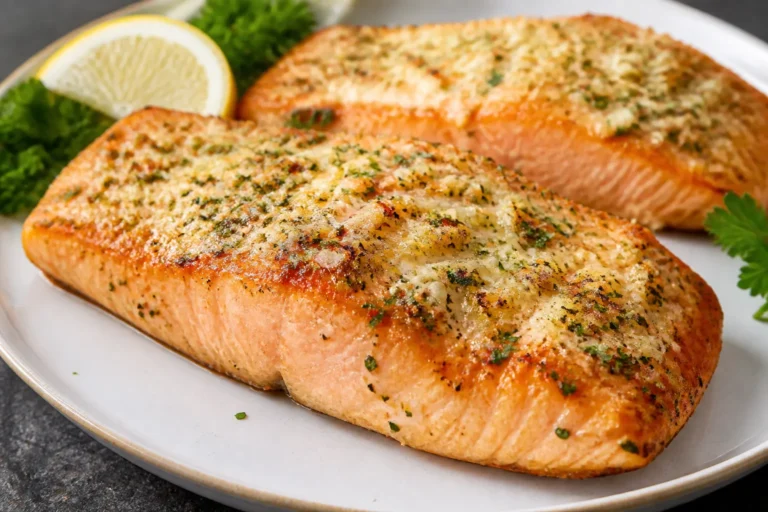 Air Fryer Garlic Parmesan Salmon – Crispy, Juicy, and Ready in Minutes