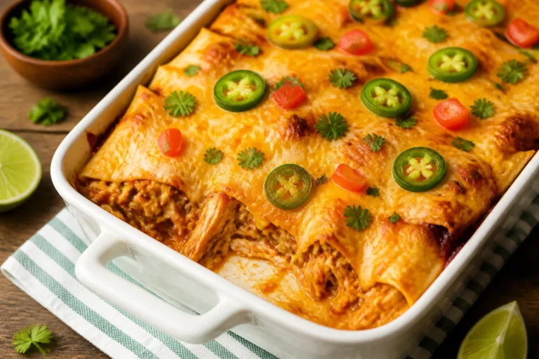Low Carb Chicken Enchilada Bake – Comfort Food With Less Carbs