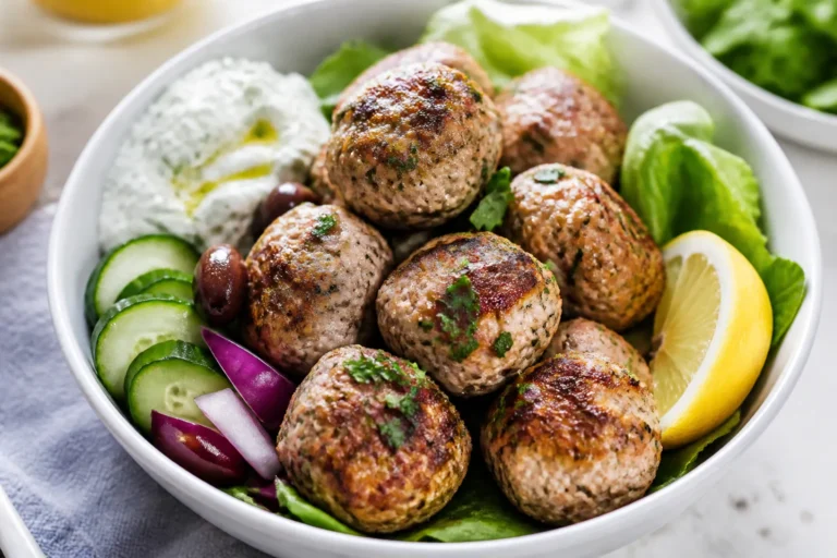 Healthy Greek Turkey Meatballs – Bright, Fresh, and Easy