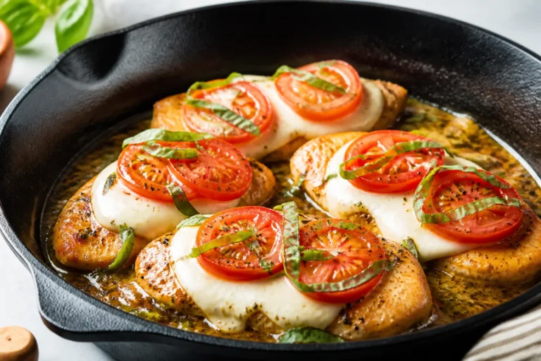 Healthy Caprese Chicken Skillet – Fresh, Fast, and Flavor-Packed