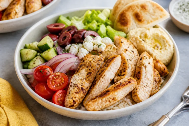 Healthy Chicken Gyro Bowls – Fresh, Flavorful, and Easy